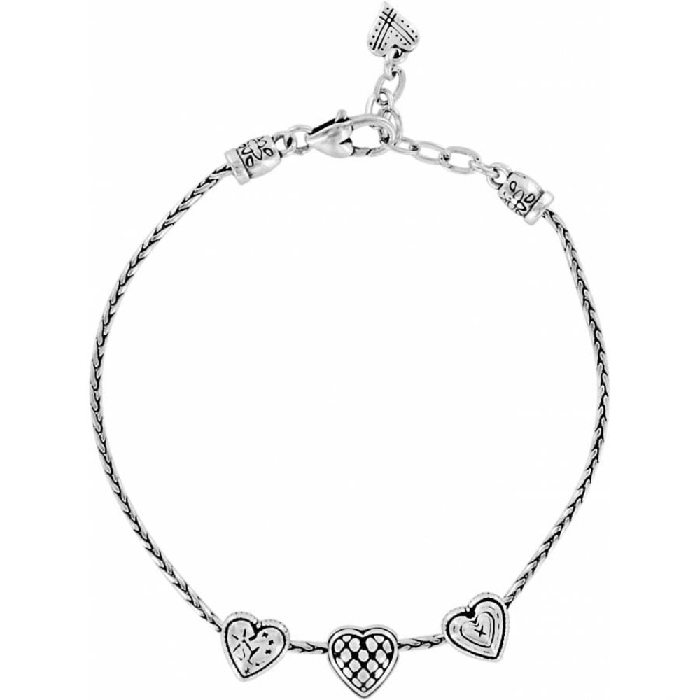 Brighton Enchanted Hearts Silver-Plated Anklet